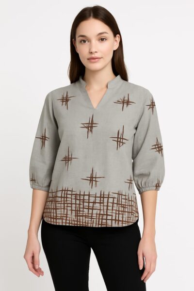 Women Cotton Stylish Top - BhaktiWomenWear